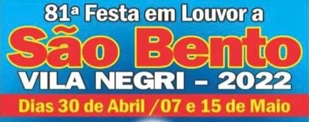 81º Festa em Louvor a São Bento 2022 - Capa