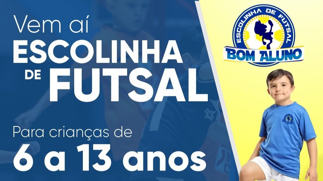 “Bom Aluno”: Escolinha de Futsal abre inscrições para crianças de 6 a 13 anos