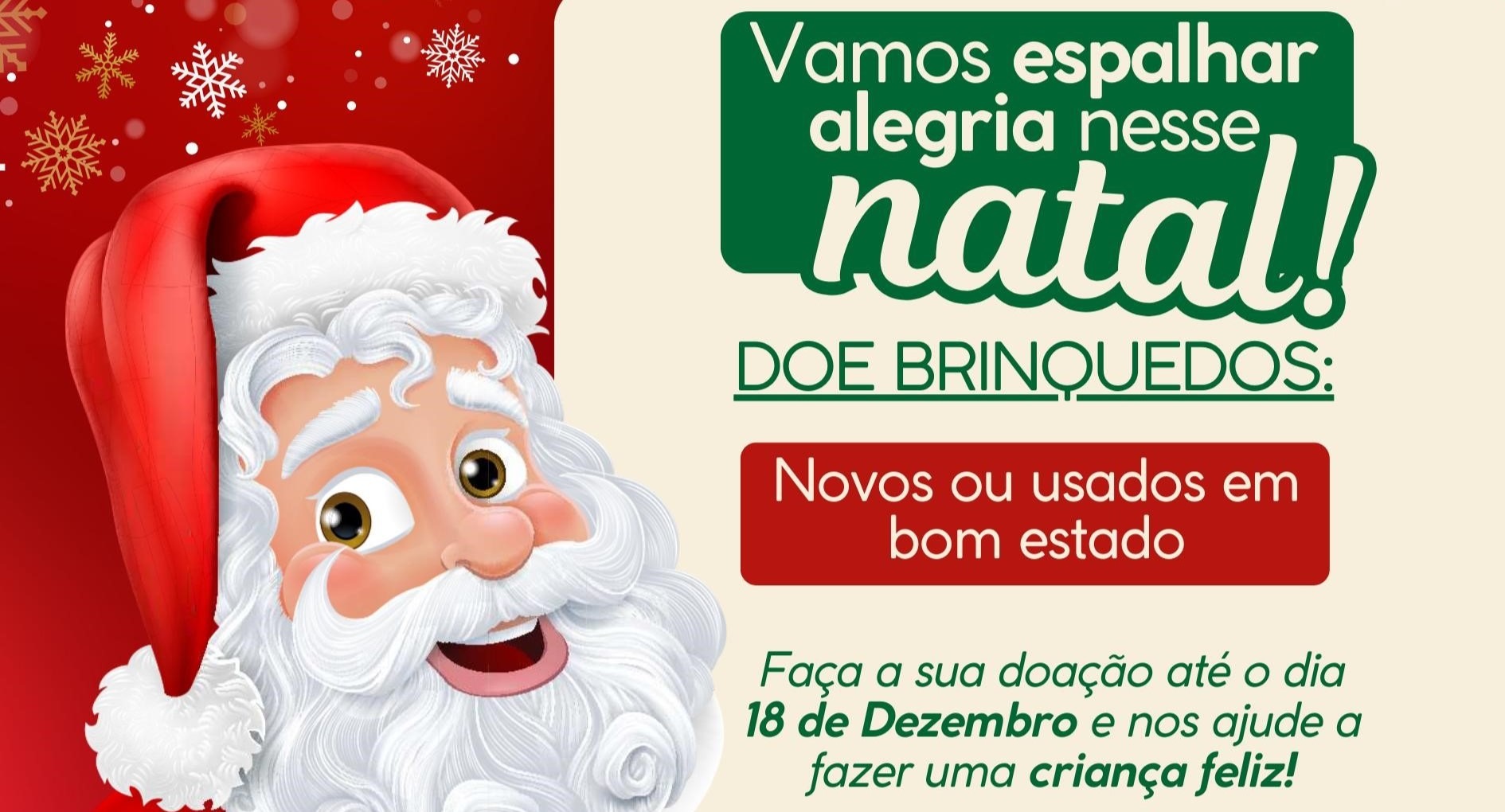 Natal Solidário: Campanha arrecada brinquedos para espalhar alegria entre as crianças