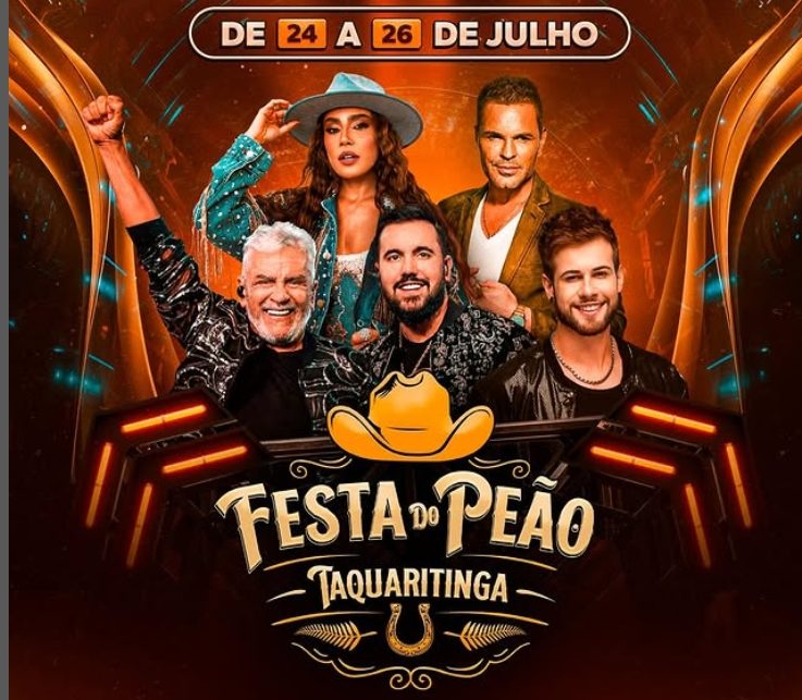 Não fique de fora! Festa do Peão de Taquaritinga 2025 promete três noites inesquecíveis com grandes nomes da música sertaneja