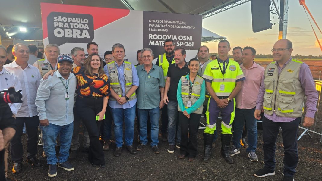 Destaque: Tato Nunes participa de inauguração de rodovia ao lado do governador Tarcísio de Freitas