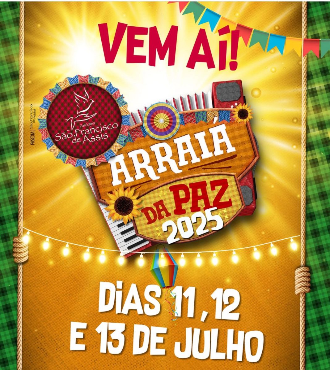 Fé, tradição e alegria popular: Arraiá da Paz 2025 promete agitar o Talavasso
