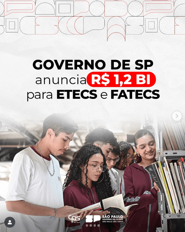 Atualização: Governo de SP acelera modernização de Etecs e Fatecs com investimento recorde
