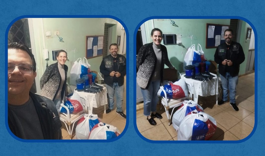 Solidariedade em duas rodas: Black Eagle Moto Clube doa cobertores ao Asilo São Vicente de Paulo