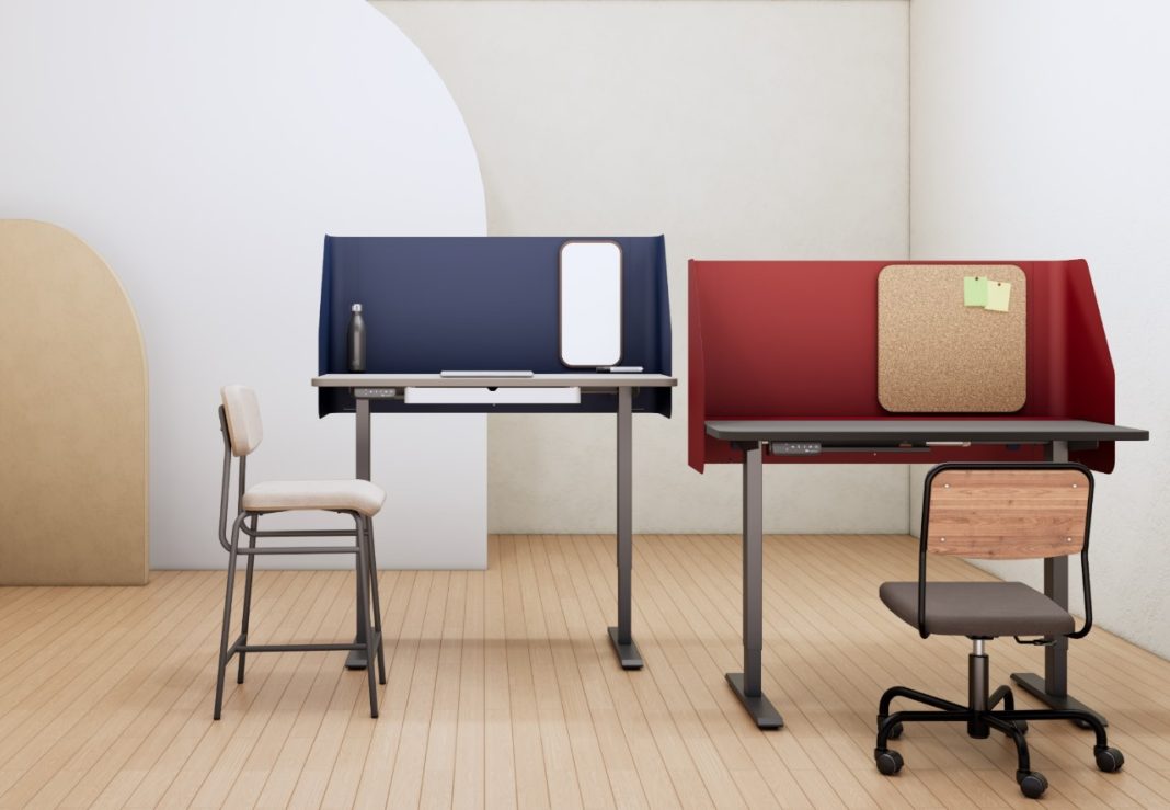 Ergonomia em foco: Maqmóveis lança mesas com regulagem elétrica de altura, para trabalhar em pé ou sentado