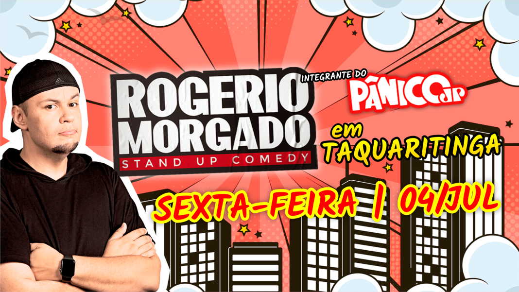 Prepare-se para rir: Rogério Morgado sobe ao palco em Taquaritinga