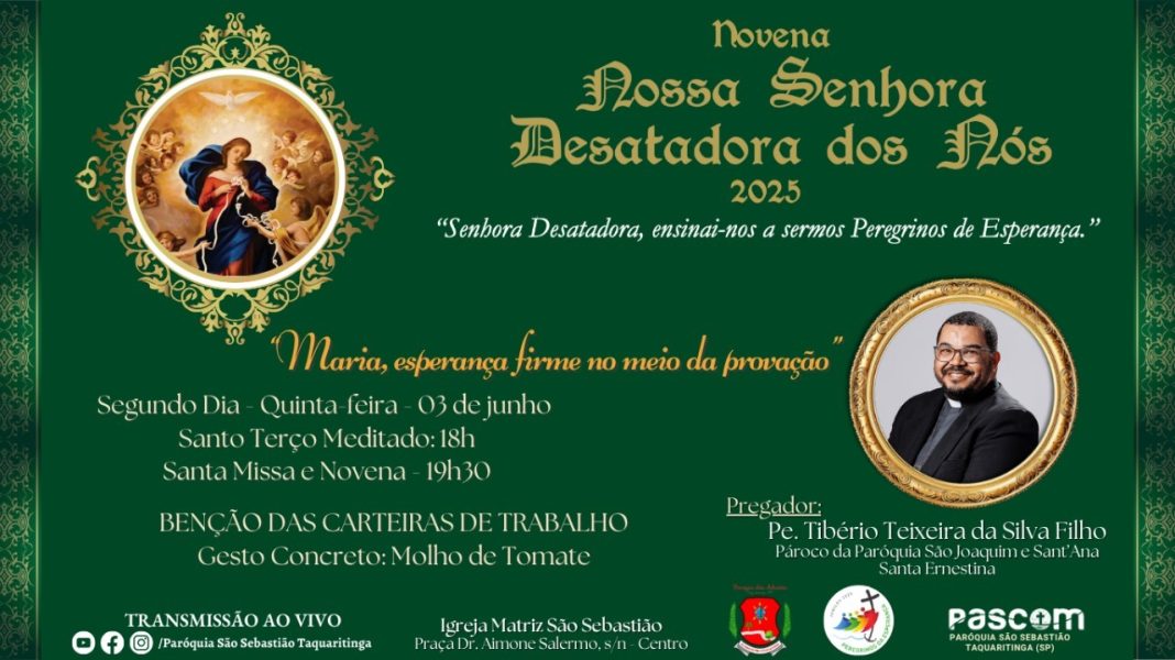 Ação de fé: Unidos em oração e solidariedade no 2º dia da Novena em Taquaritinga