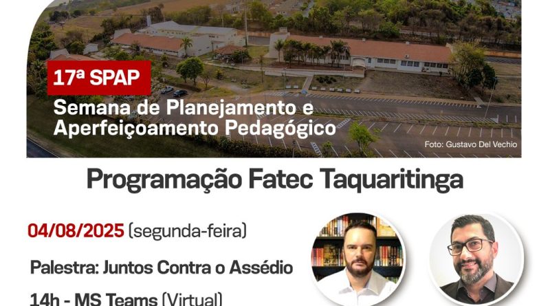 Educação: Fatec Taquaritinga abre o semestre com programação de palestras voltadas à formação docente