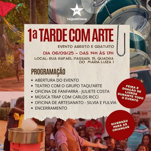 Programação diversificada: Cultura e integração marcam a 1ª Tarde com Arte no Jardim Maria Luiza I