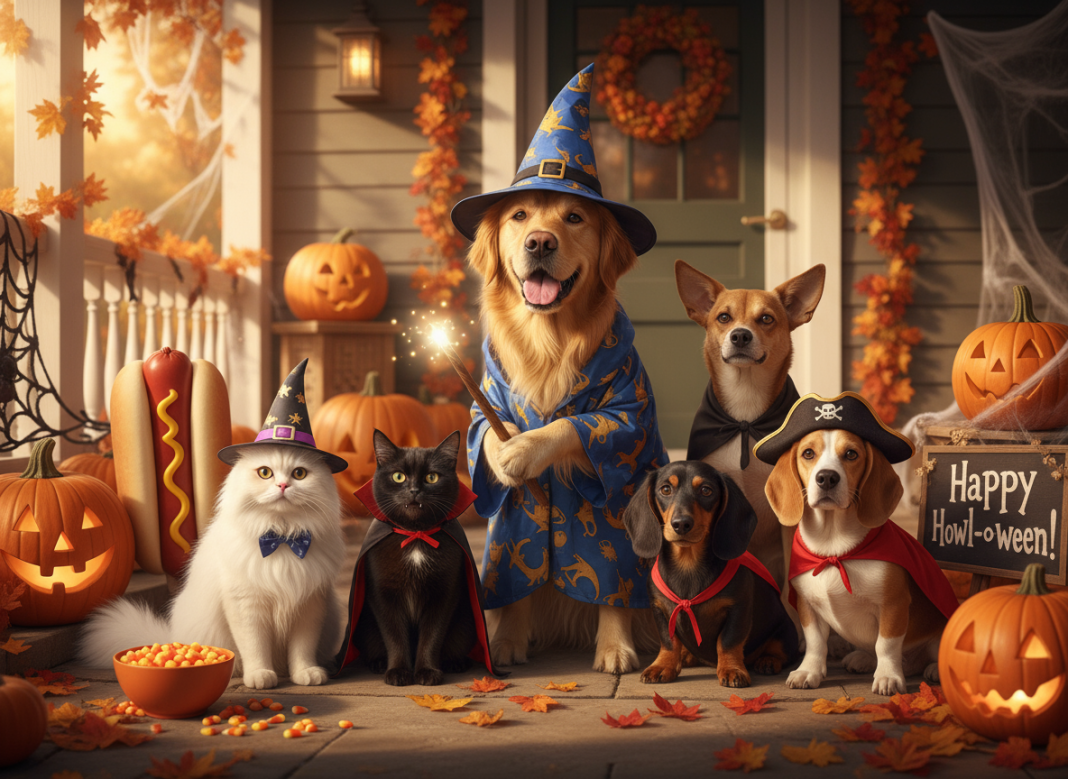 Halloween e pets: Como garantir saúde e segurança de cães e gatos durante as festas