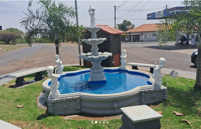 Em Cândido Rodrigues: Prefeitura revitaliza entrada da cidade com reforma e reativação da fonte