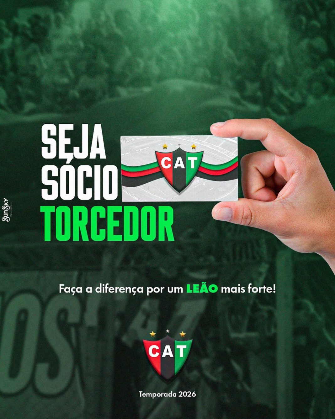 O Leão precisa de você: Clube Atlético Taquaritinga lança programa de Sócio Torcedor 2026