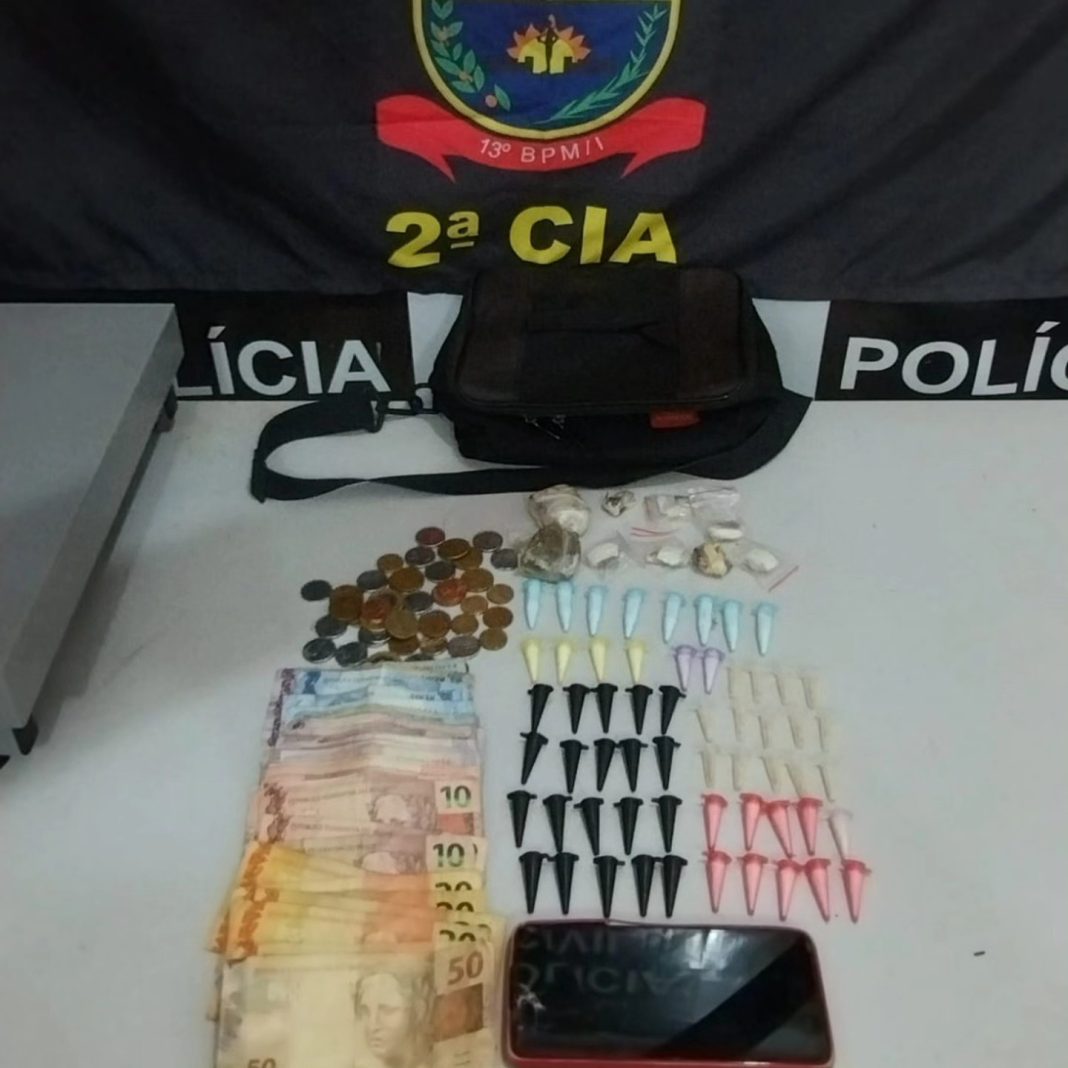 Durante patrulhamento: Polícia Militar prende suspeito de tráfico de drogas no Jardim São Sebastião