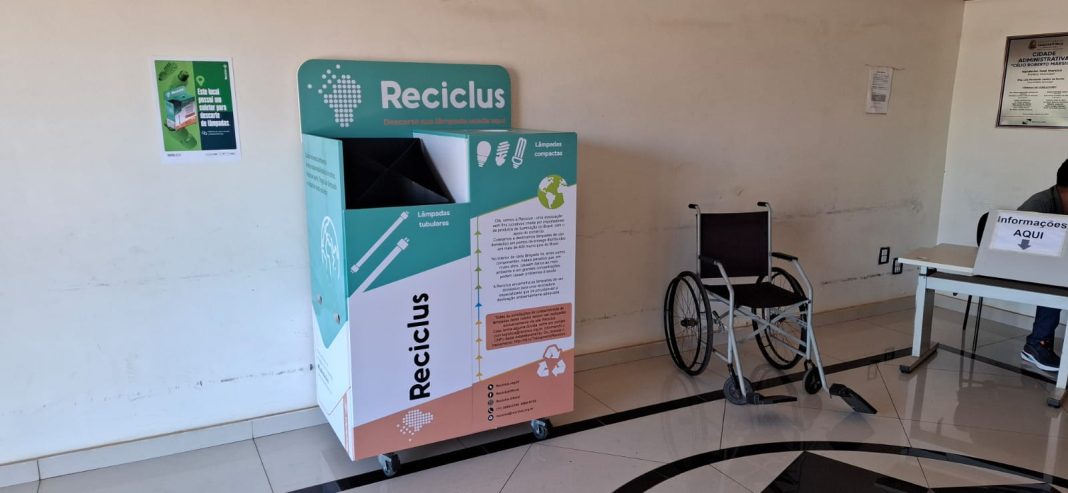 Sustentabilidade: Prefeitura instala ponto de coleta para descarte correto de lâmpadas
