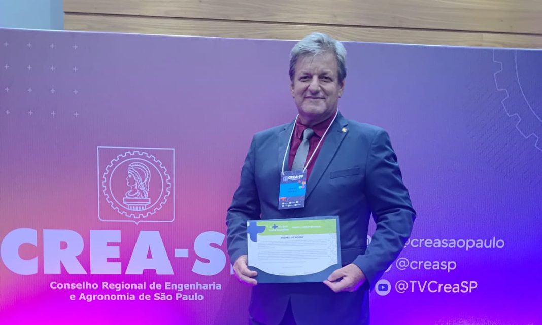 Gente nossa: Tadeu Barelli toma posse para segundo mandato como conselheiro regional do CREA-SP