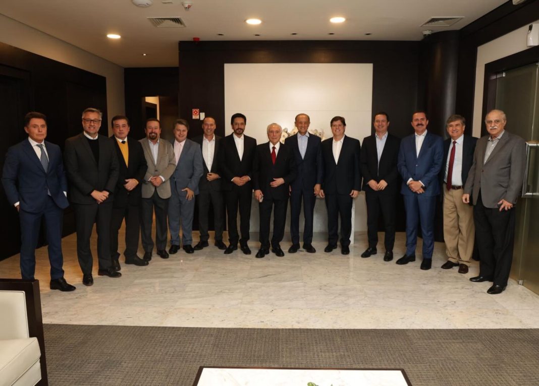 Movimento Democrático: Encontro reúne Michel Temer, Baleia Rossi, Paulo Skaf e lideranças do MDB para debater futuro do Brasil