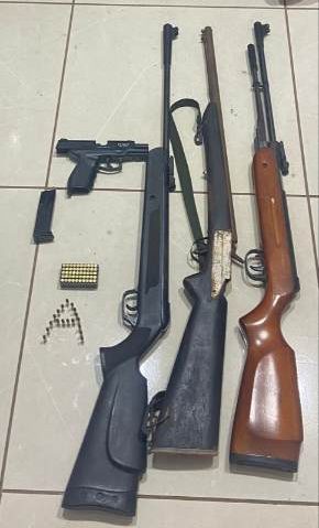 Em Taquaritinga: Ocorrência de violência doméstica termina com apreensão de armas e munições