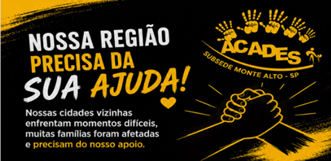 Na região: ACADES de Monte Alto promove campanha de arrecadação para auxiliar famílias afetadas pelo temporal