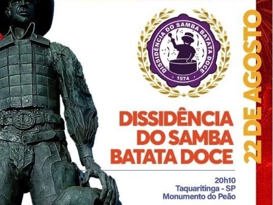Dissidência do Samba: Batata Doce estreia na Festa do Peão de Barretos pelo CulturaAndando 2026
