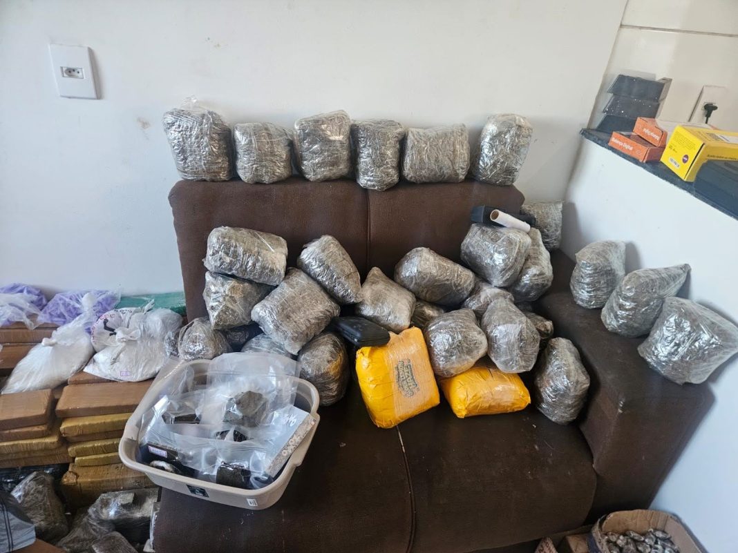Na região: Polícia Militar desmantela ‘casa bomba’ e apreende mais de 249 quilos de drogas em Araraquara