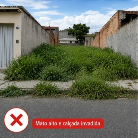 Em Taquaritinga: Prefeitura reforça obrigação de limpeza e conservação de terrenos e calçadas