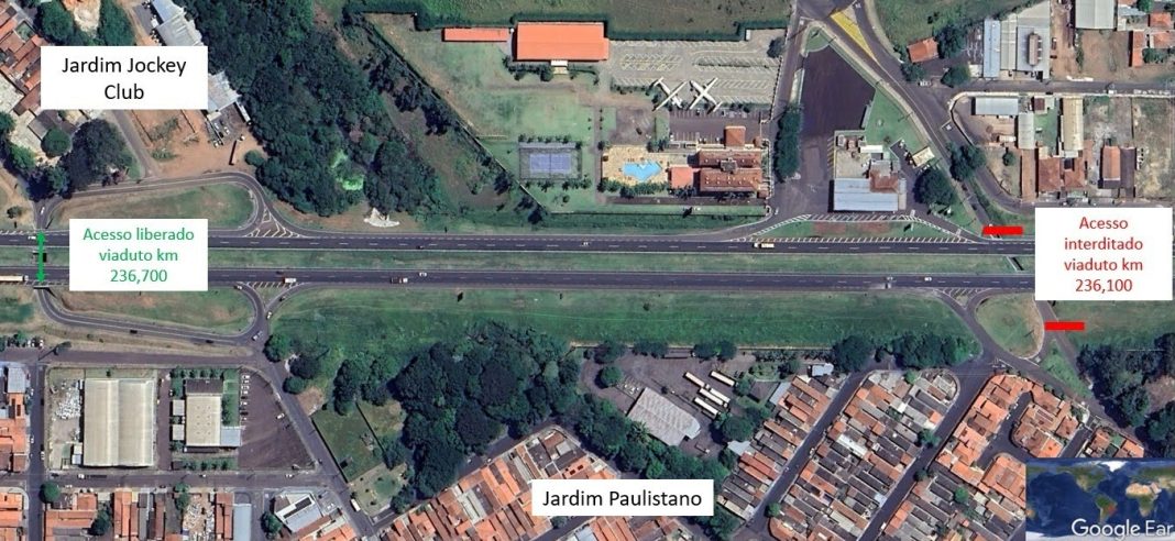 Em São Carlos: Viaduto do Jockey Club será interditado para conclusão das obras das terceiras faixas da SP-310