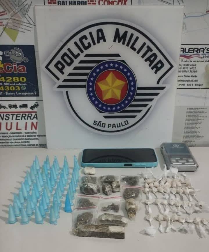 Mais de 5 Km: Perseguição policial termina com dois presos por tráfico de drogas em Matão