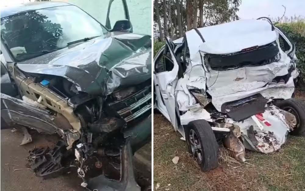 Em Batatais: Caminhonete atinge carro após suposto desentendimento comercial