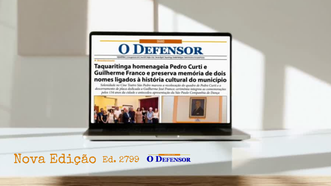 Jornal O Defensor – 25 de agosto de 2026 – Versão Digital