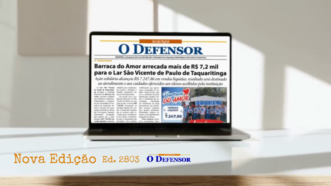 Jornal O Defensor – 29 de agosto de 2026 – Versão Digital
