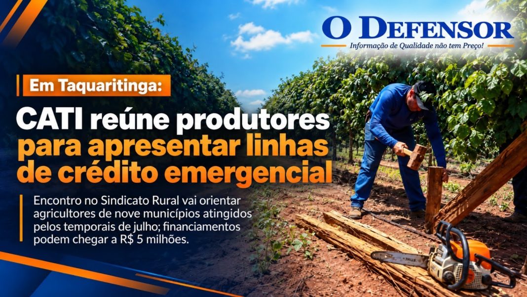 Em Taquaritinga: CATI reúne produtores para apresentar linhas de crédito emergencial