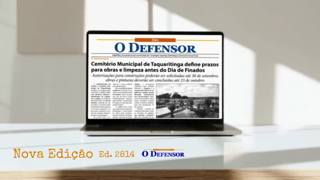 Jornal O Defensor – 16 de setembro de 2026 – Versão Digital