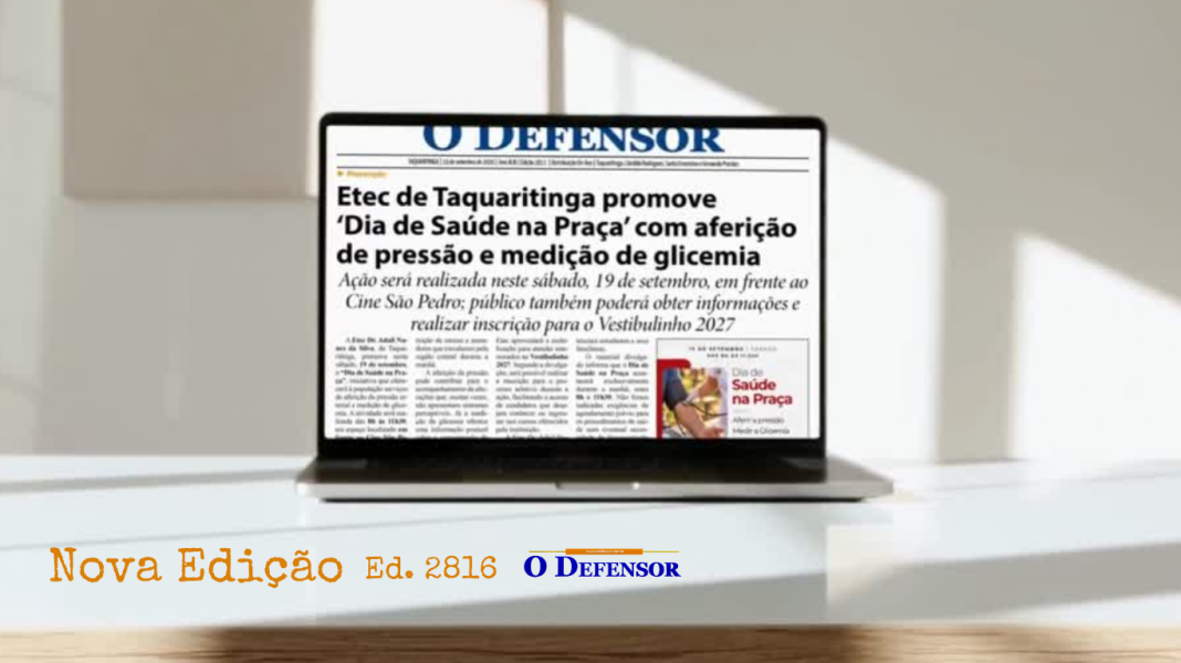 Jornal O Defensor – 19 de setembro de 2026 – Versão Digital