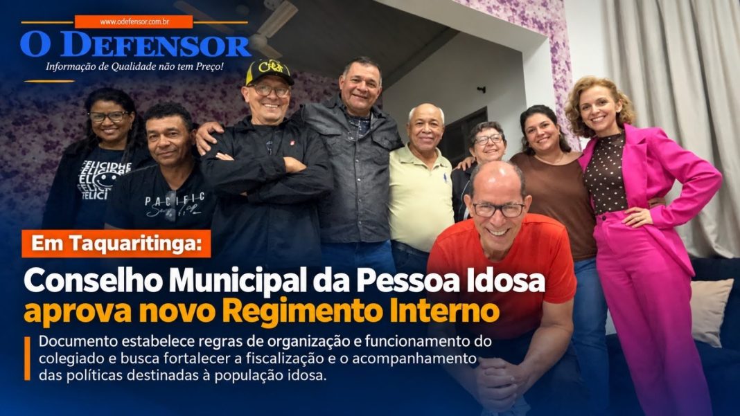 Em Taquaritinga: Conselho Municipal da Pessoa Idosa aprova Regimento Interno