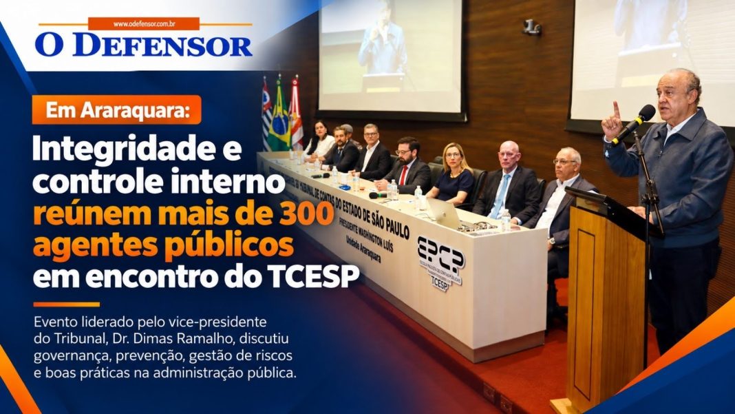 Em Araraquara: Integridade e controle interno reúnem mais de 300 agentes públicos em encontro do TCESP
