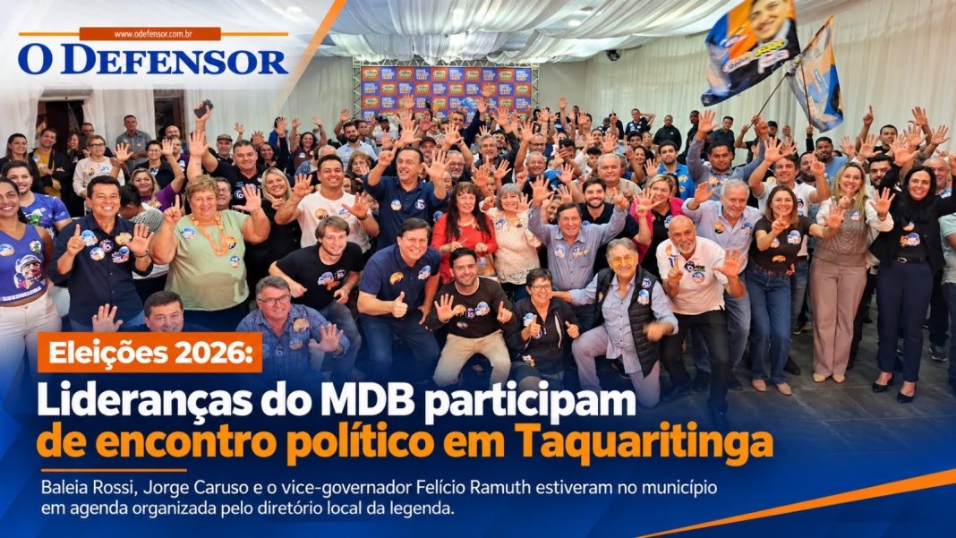 Eleições 2026: Lideranças do MDB participam de encontro político em Taquaritinga