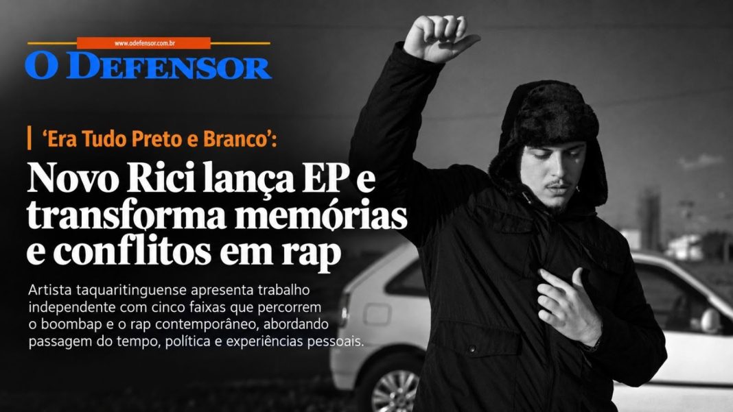 ‘Era Tudo Preto e Branco’: Novo Rici lança EP e transforma memórias e conflitos em rap