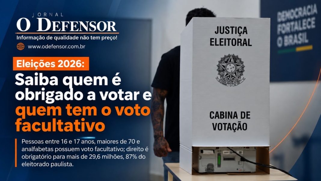 Eleições 2026: Saiba quem é obrigado a votar e quem tem o voto facultativo
