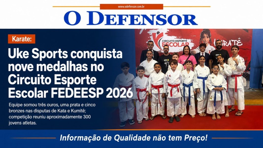 Karate: Uke Sports conquista nove medalhas no Circuito Esporte Escolar FEDEESP 2026