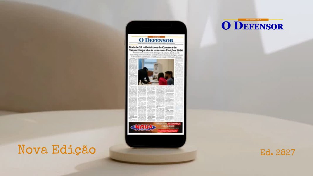 Jornal O Defensor – 3 de outubro de 2026 – Versão Digital