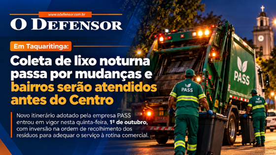Em Taquaritinga: Coleta de lixo noturna passa por mudanças e bairros serão atendidos antes do Centro