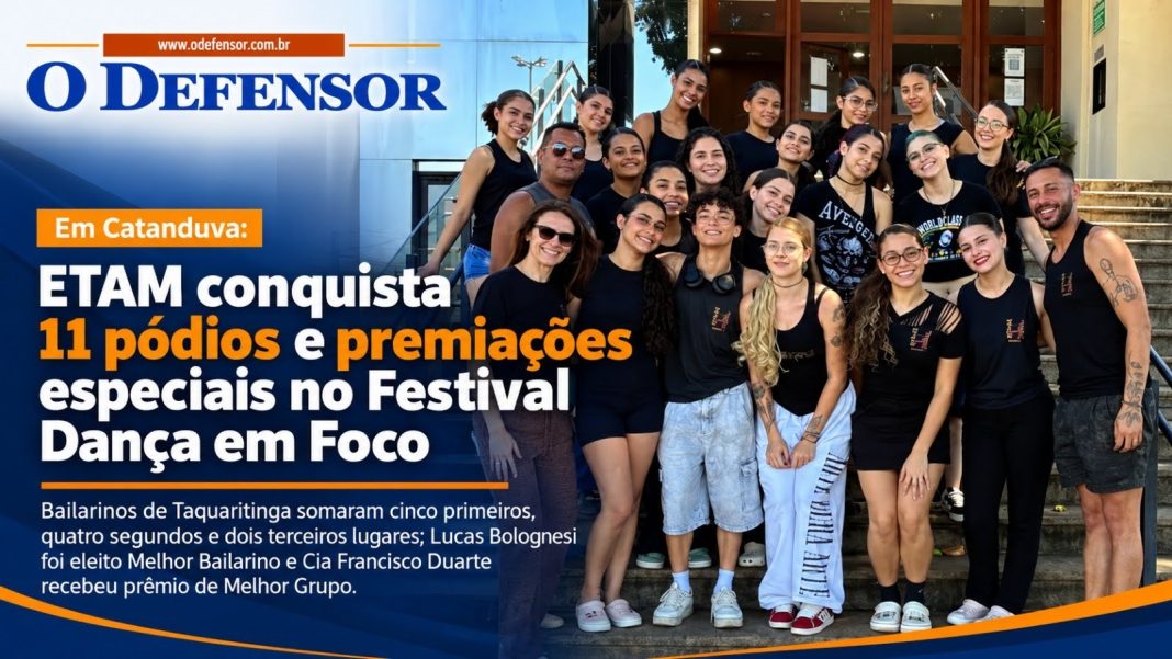 Em Catanduva: ETAM conquista 11 pódios e premiações especiais no Festival Dança em Foco