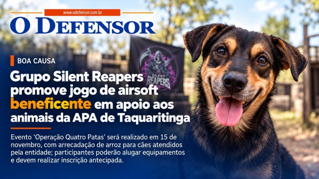 Boa causa: Grupo Silent Reapers promove jogo de airsoft beneficente em apoio aos animais da APA de Taquaritinga