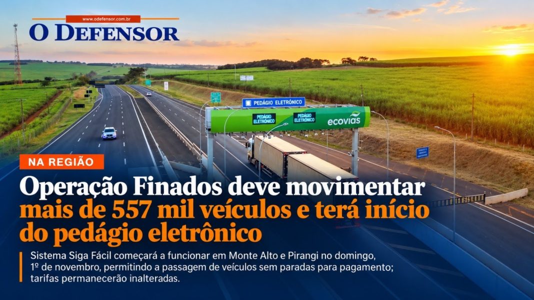 Na região: Operação Finados deve movimentar mais de 557 mil veículos e terá início do pedágio eletrônico