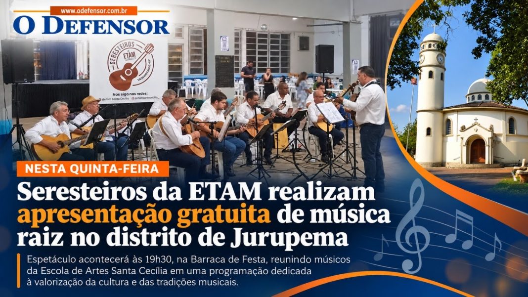 Nesta quinta-feira: Seresteiros da ETAM realizam apresentação gratuita de música raiz no distrito de Jurupema