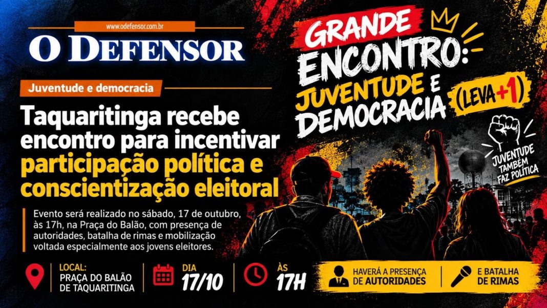 Juventude e democracia: Taquaritinga recebe encontro para incentivar participação política e conscientização eleitoral